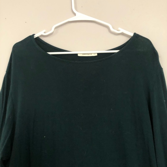 Emerald Brand Dark Green Tunic Top 2X - Picture 6 of 12